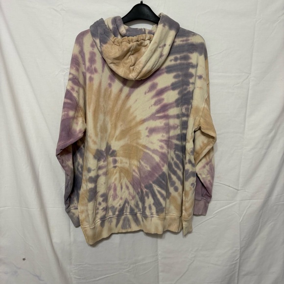 American Eagle Outfitters Tie-Dye Hoodie in Lavender and Beige - Picture 3 of 8